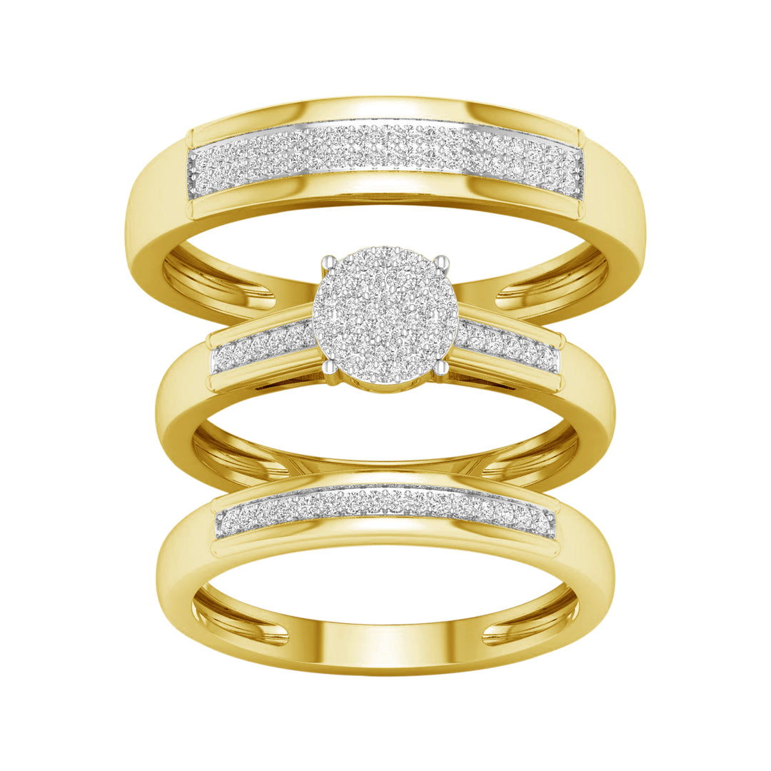 10K  0.33CT  DIAM  TRIO  SET