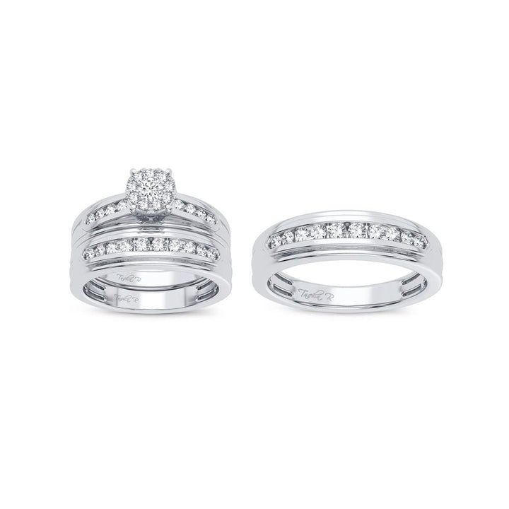 14K 1.00CT Diamond Trio Set