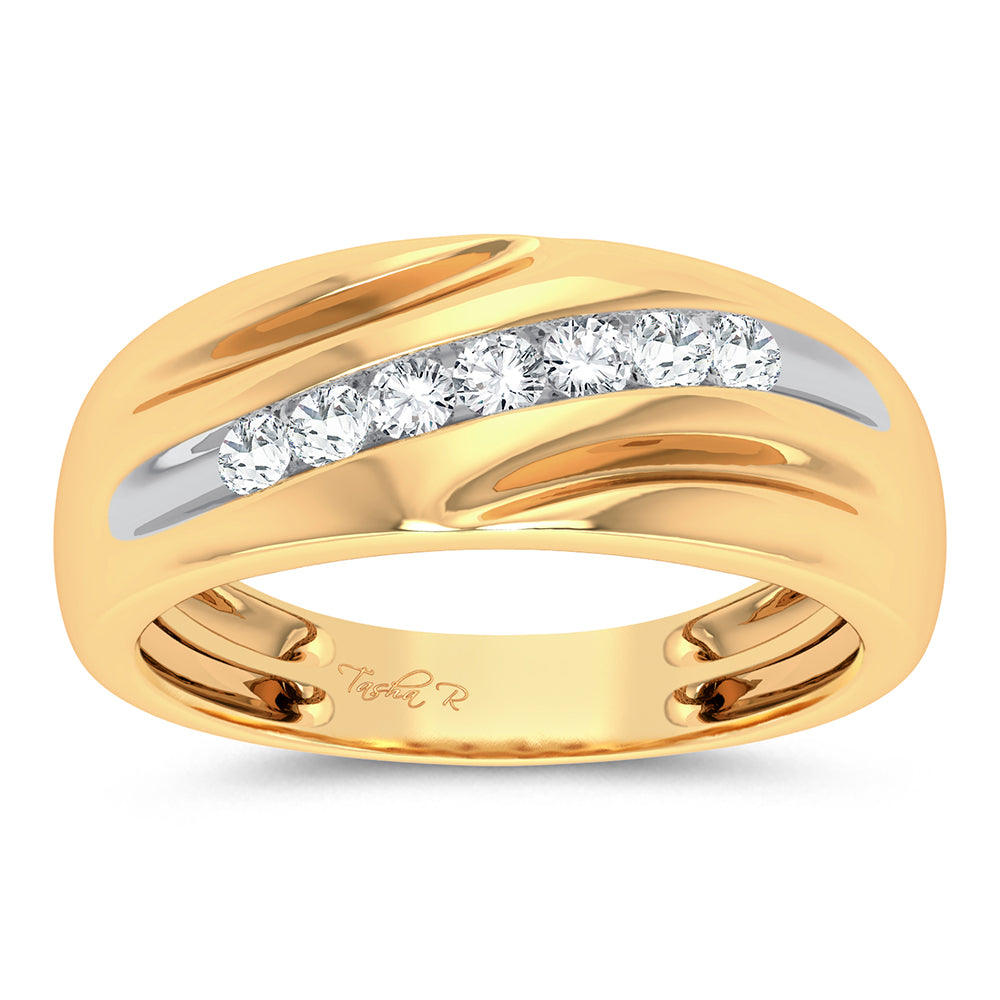 14K 0.25CT DIAMOND MENS RING