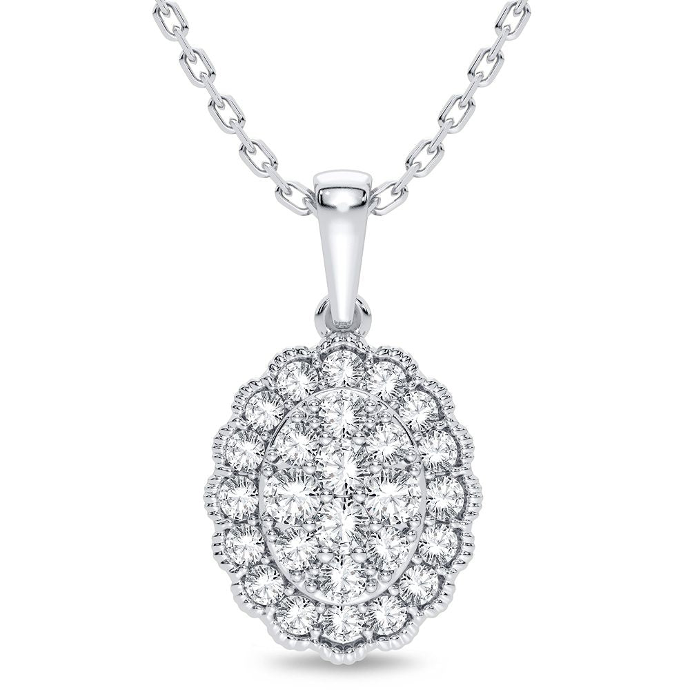 14K 0.33CT Diamond Pendant