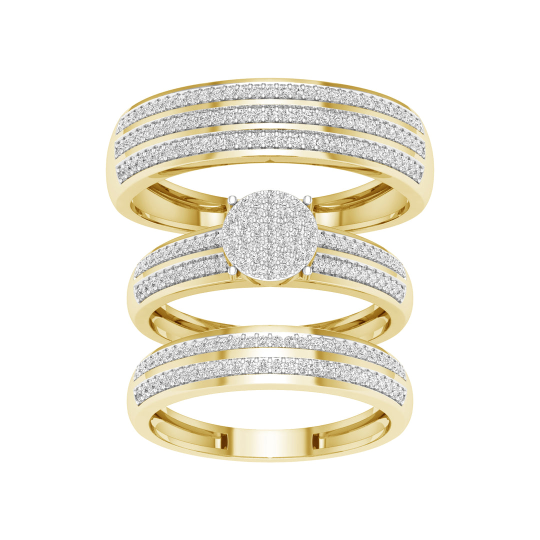 10K 0.75ct Diamond Trio Set