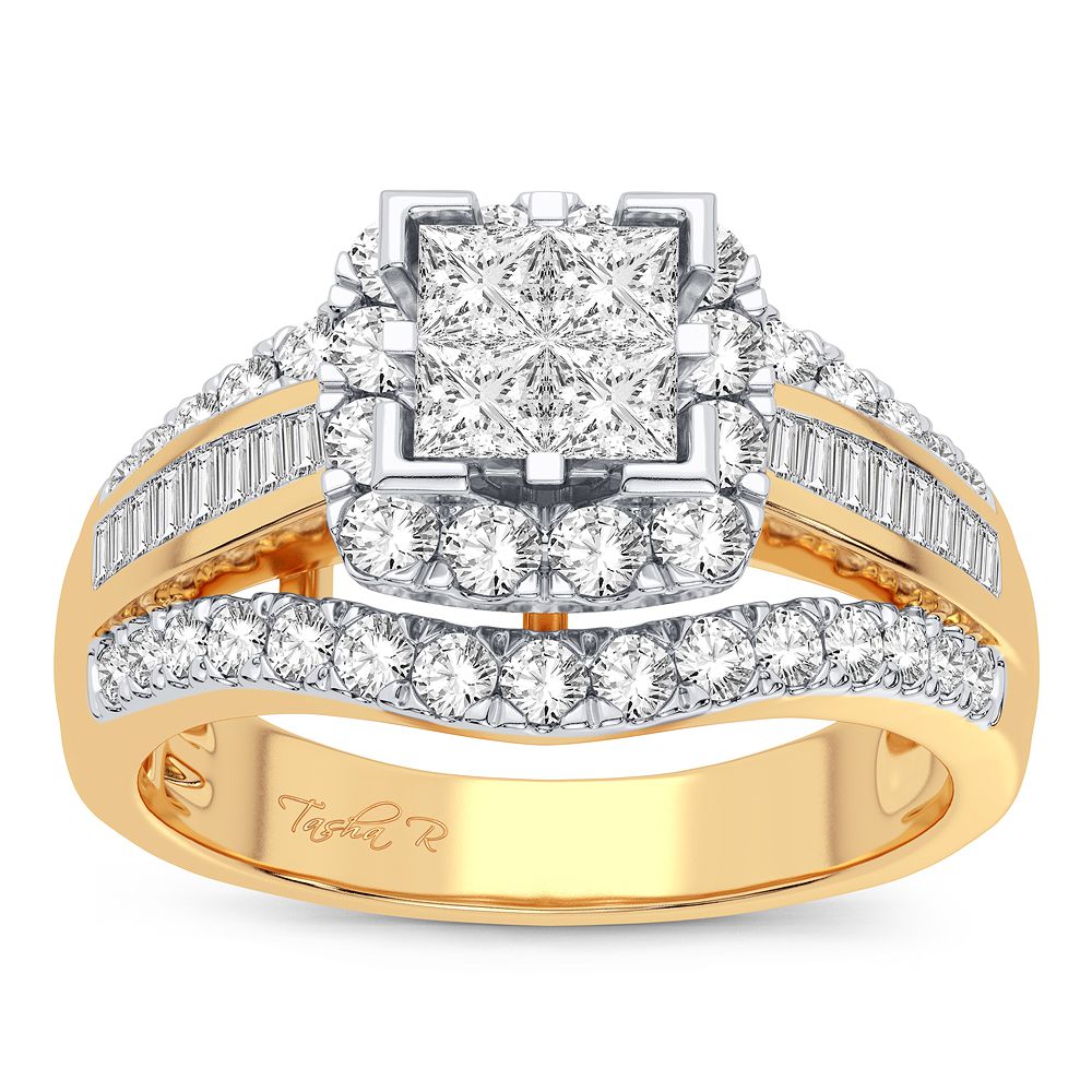 10K 0.90CT Diamond Ring