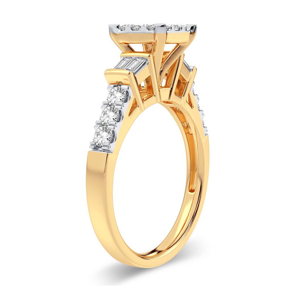 10K 0.78CT Diamond Ring
