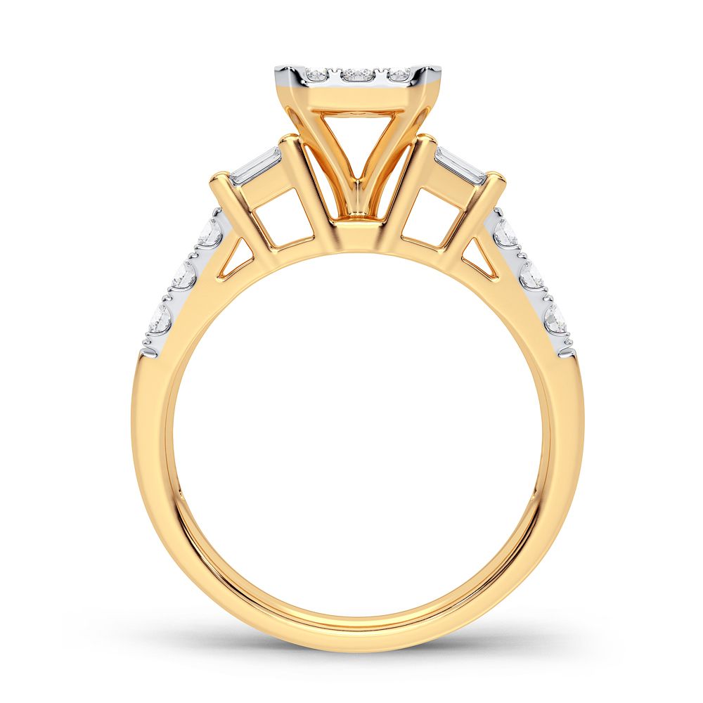 10K 0.78CT Diamond Ring