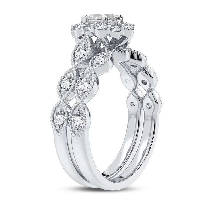 14K 1.00CT Diamond Bridal Ring