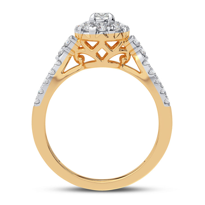 14K  1.00ct Diamond Engagement Ring
