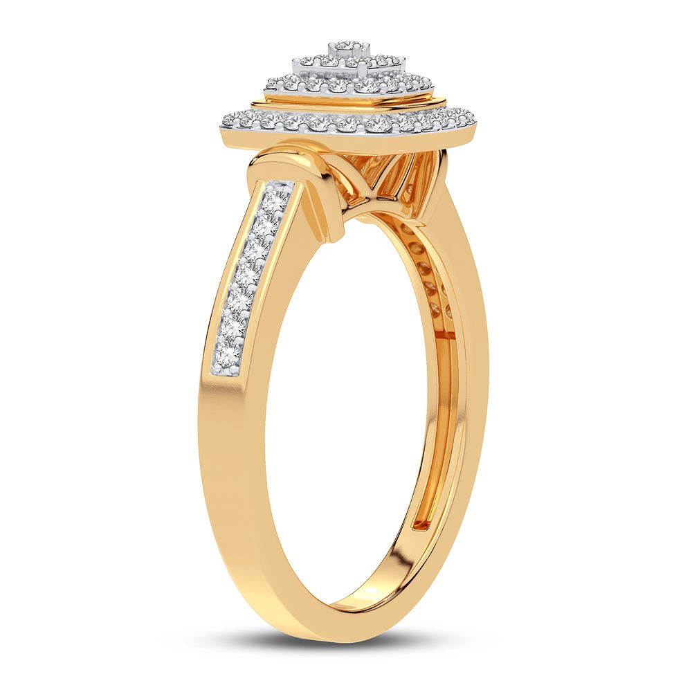 10K 0.10CT DIAMOND RING