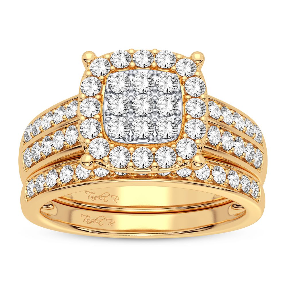 10K 0.90CT DIAMOND BRIDAL RING