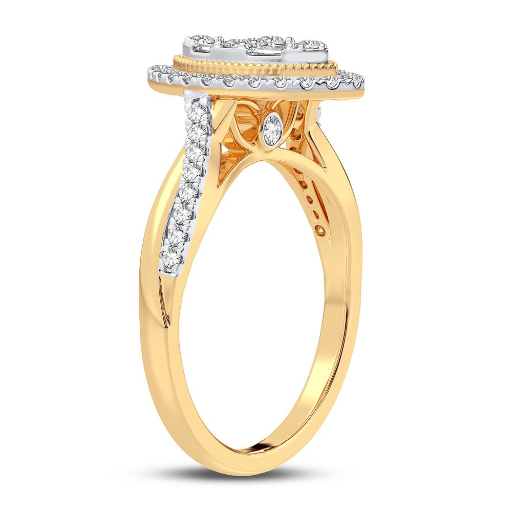 10K 0.40CT DIAMOND RING