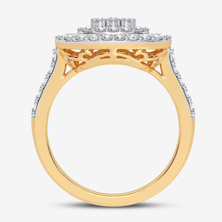 10K 1.00CT DIAMOND RING
