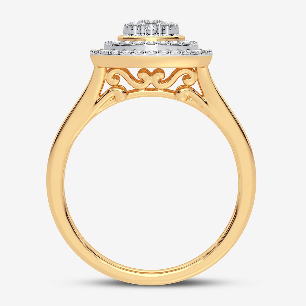 10K 0.28CT DIAMOND RING