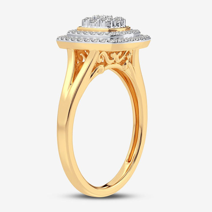 10K 0.28CT DIAMOND RING
