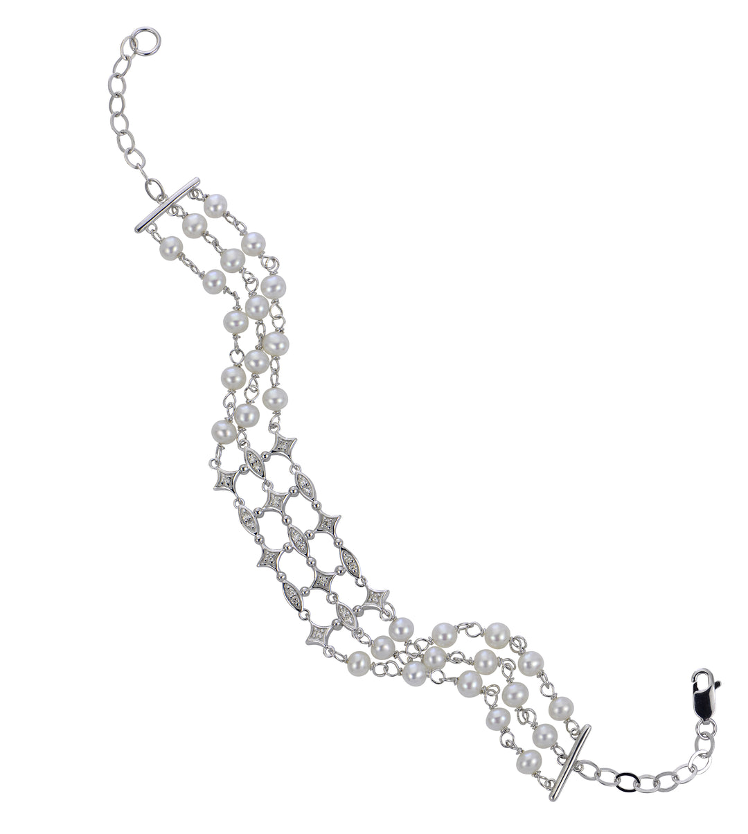 Sterling Silver Freshwater Pearl Bracelet