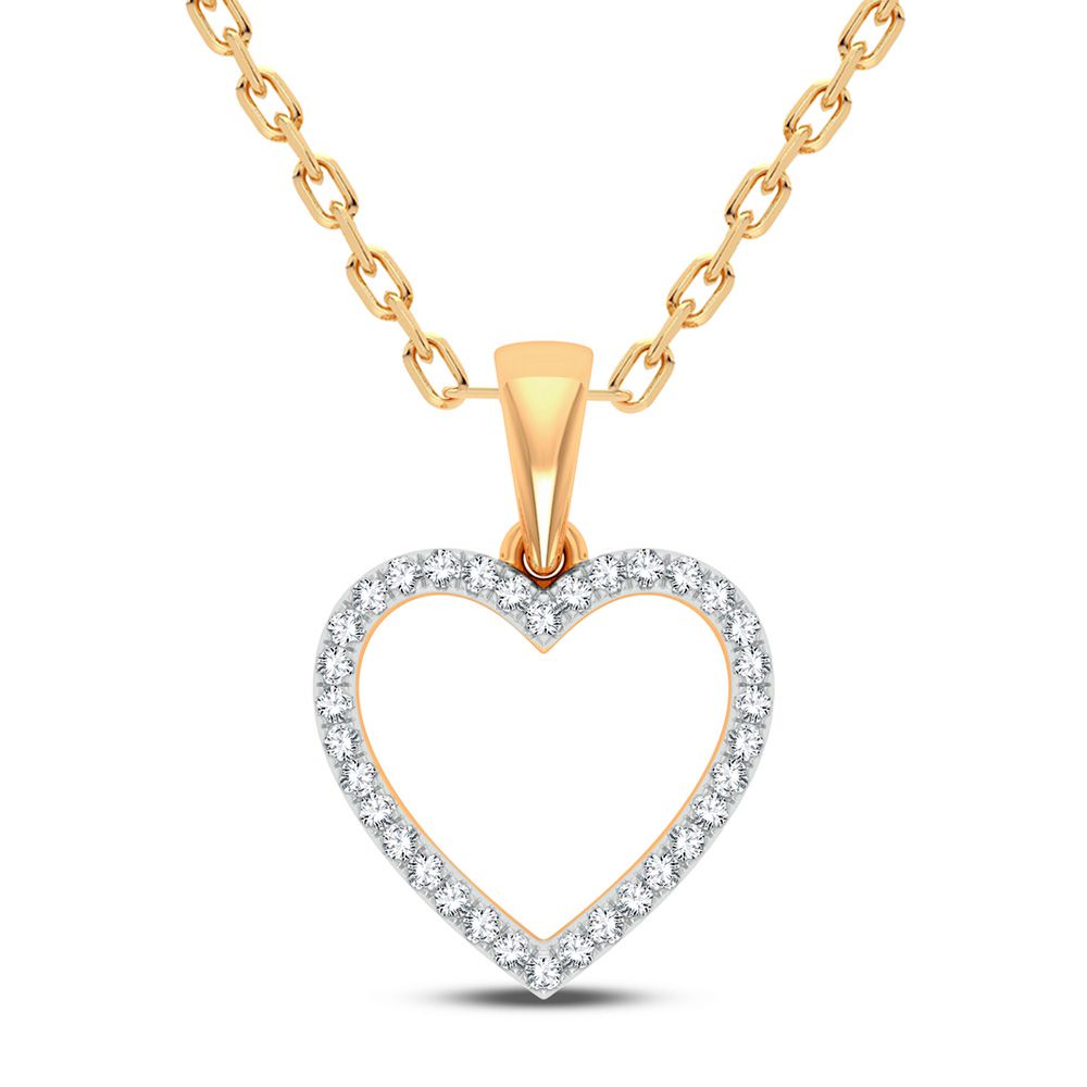 10K 0.10CT DIAMOND PENDANT
