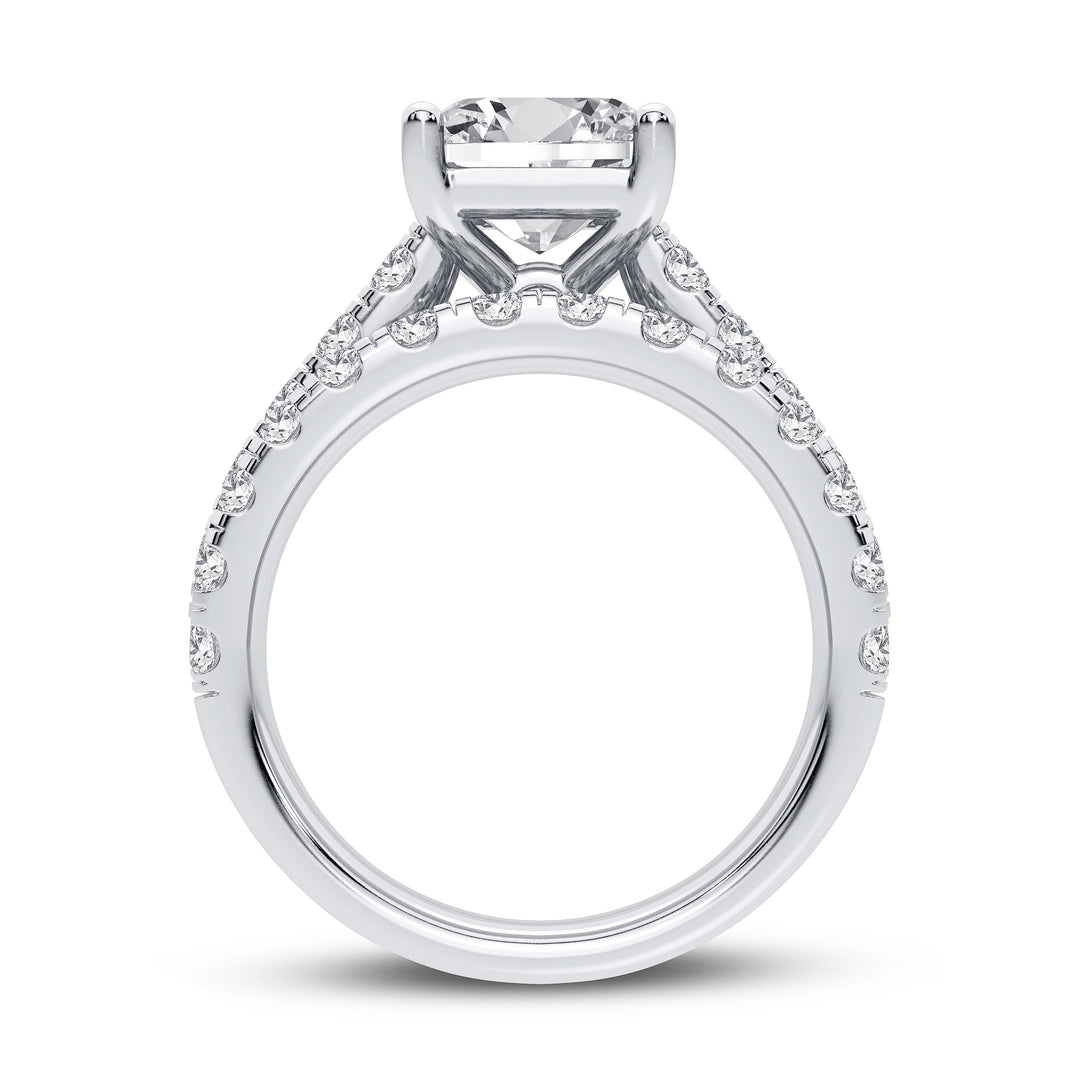 14K 5.00CT Certified Lab Grown Diamond Bridal Set