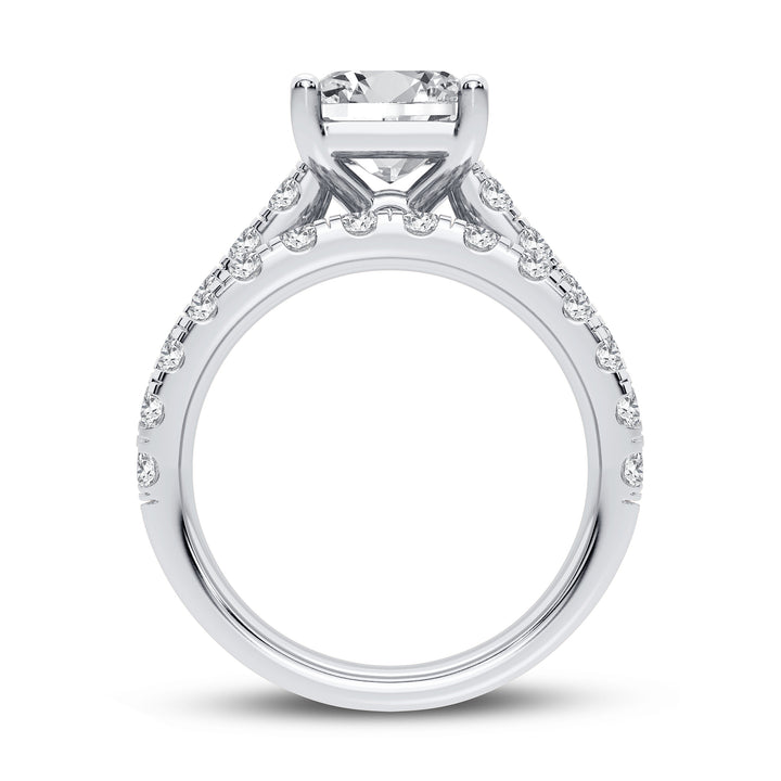 14K 5.00CT Certified Lab Grown Diamond Bridal Set