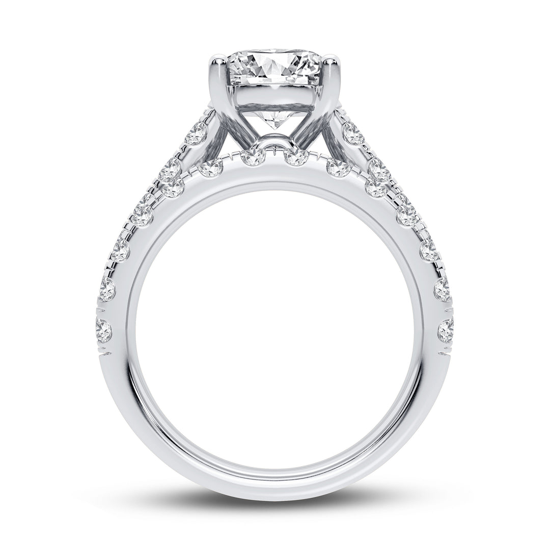 14K 5.00CT Certified Lab Grown Diamond Bridal Set