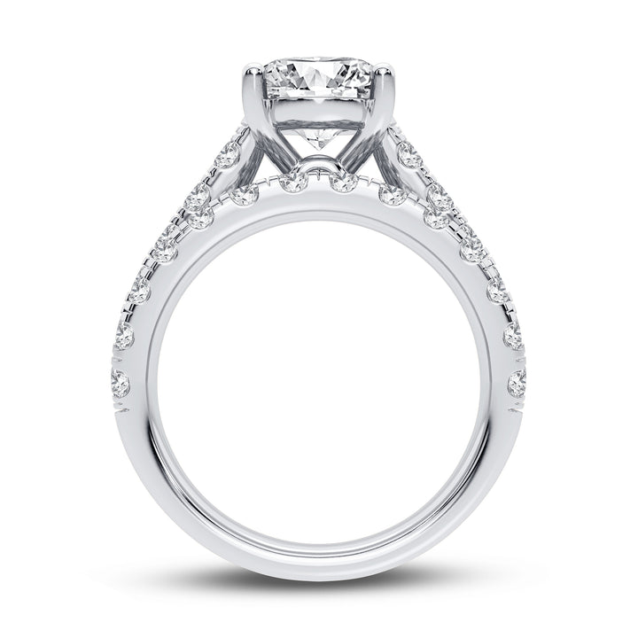 14K 5.00CT Certified Lab Grown Diamond Bridal Set