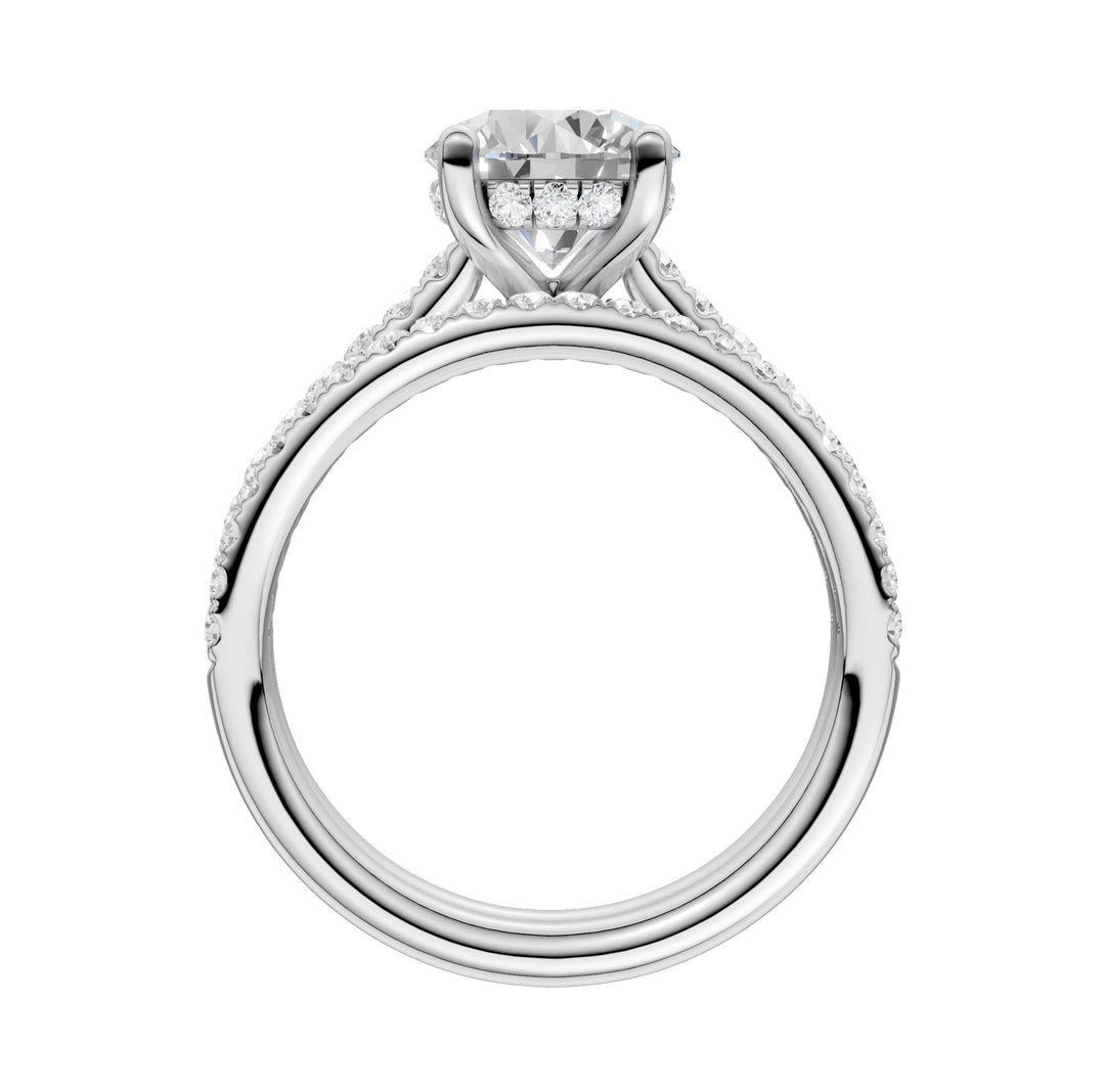 Platinum 2.50CT  Lab Diamond Bridal Ring