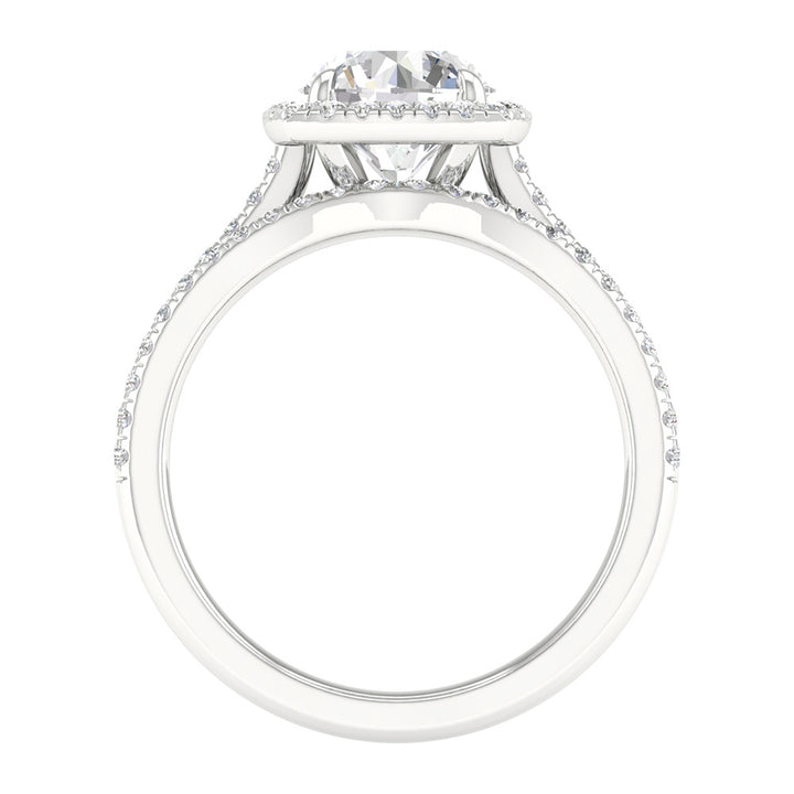 14K 1.95.00CT Certified Lab Grown Bridal Ring