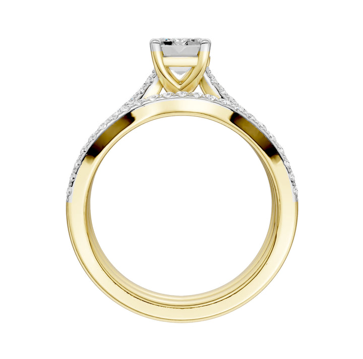 14K 1.40ct Lab Grown Diamond Bridal Set