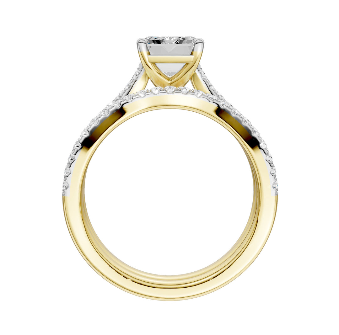 14K 2.40CT Lab Grown Diamond Bridal Set