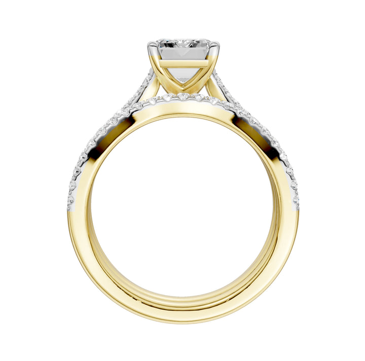 14K 2.40CT Lab Grown Diamond Bridal Set