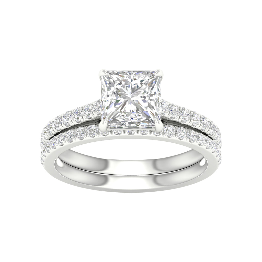14K 2.50CT Lab Diamond Bridal Set