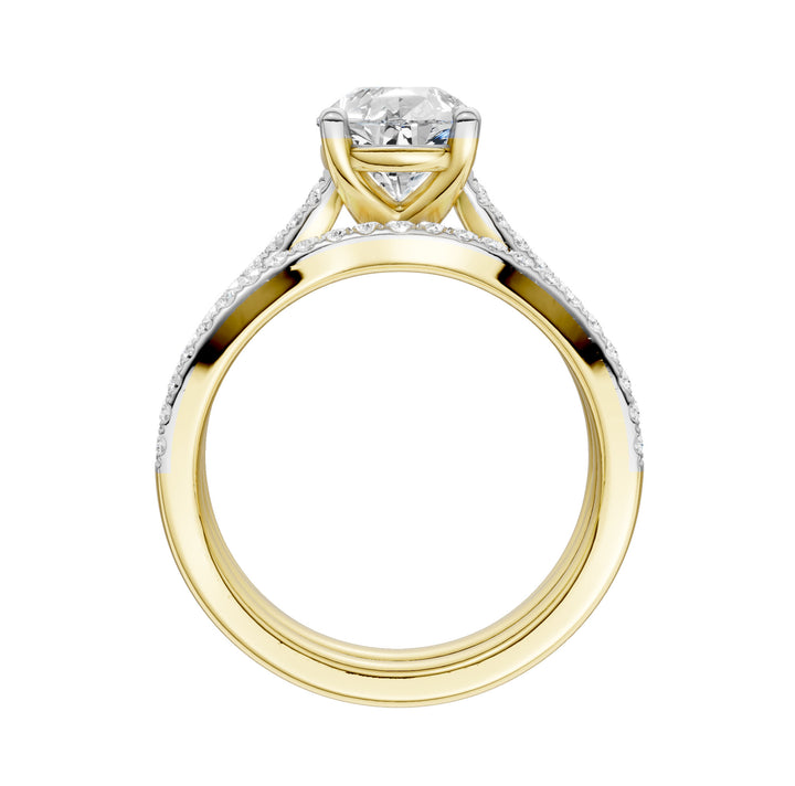 14K 2.40CT Lab Grown Diamond Bridal Set