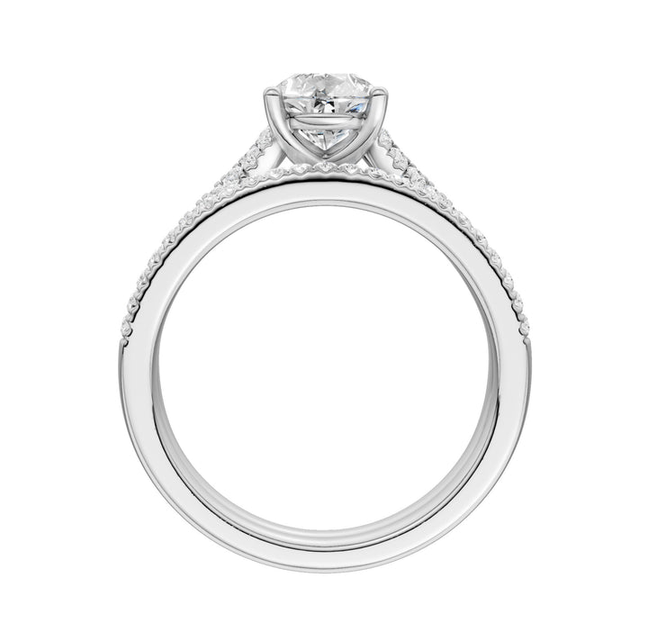 Certified Lab Grown 14K 1.40CT Diamond Bridal Set