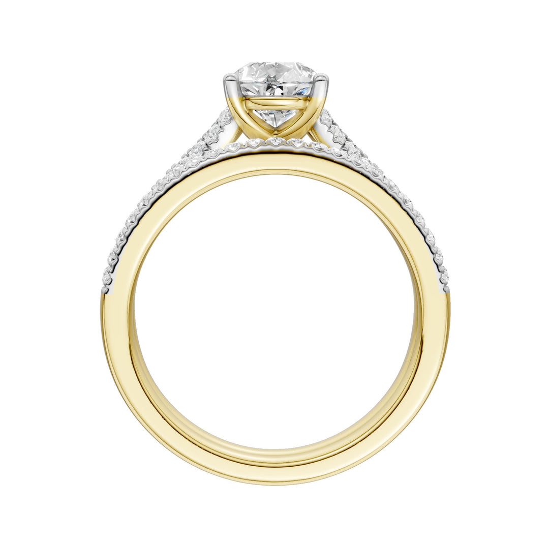 Certified Lab Grown 14K 1.40CT Diamond Bridal Set