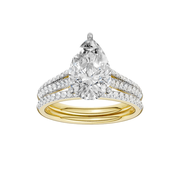 Certified Lab Grown 14K 2.40CT Diamond Bridal Set