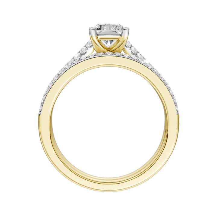 Certified Lab Grown 14K 1.40CT Diamond Bridal Set