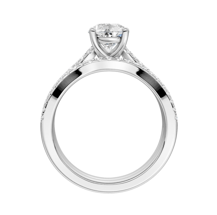 14K 1.40ct Lab Grown Diamond Bridal Set