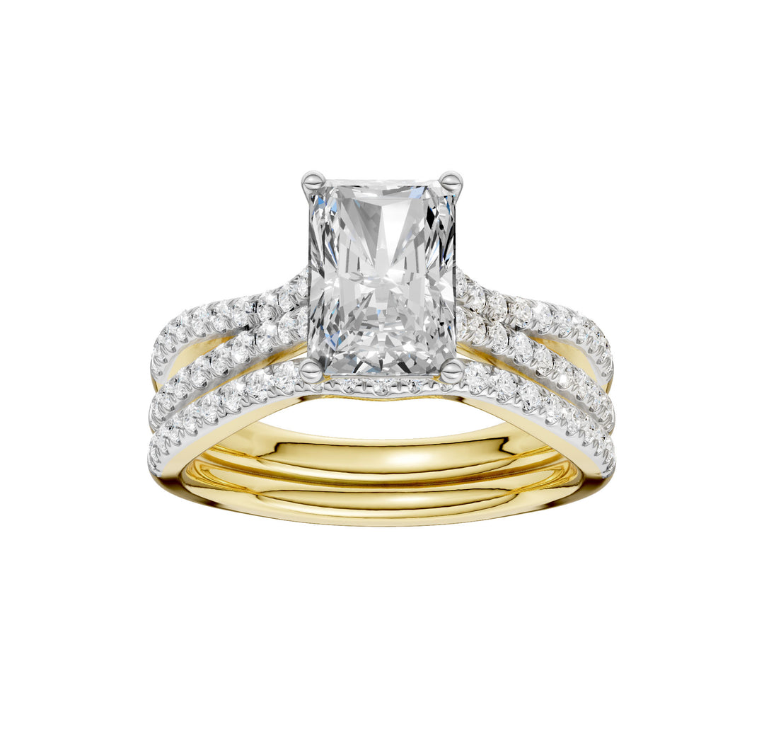 14K 2.40CT Lab Grown Diamond Bridal Set