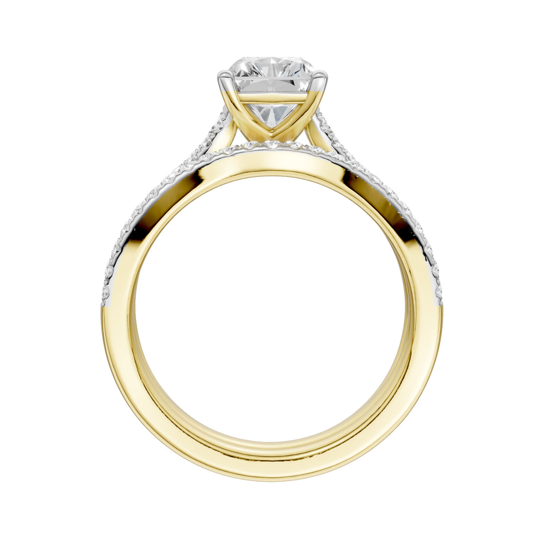 14K 2.40CT Lab Grown Diamond Bridal Set