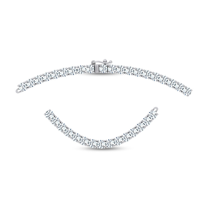 14K 15.00CT DIAMOND NECKLACE TENNIS 17 INCH
