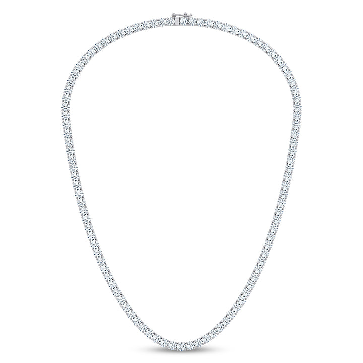 14K 20.00CT DIAMOND NECKLACE TENNIS 17 INCH