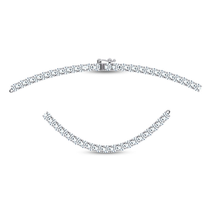 14K 7.50CT Certified Lab Grown 17 INCH TENNIS  NECKLACE TENNIS