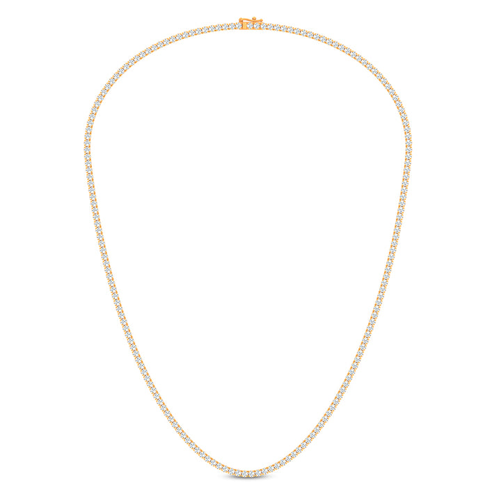 14K 5.00CT LAB DIAMOND NECKLACE TENNIS 17 INCH