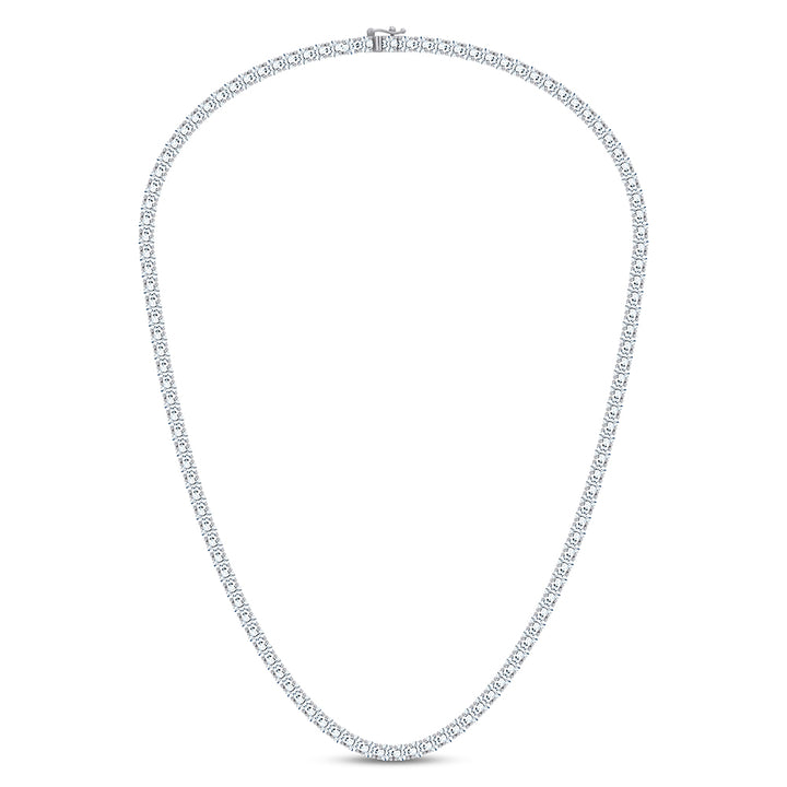 14K 15.00CT DIAMOND NECKLACE TENNIS 18 INCH