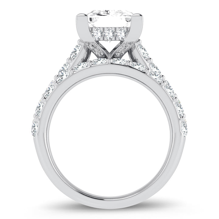 14K 5.00CT Certified Lab Grown Diamond Bridal Ring