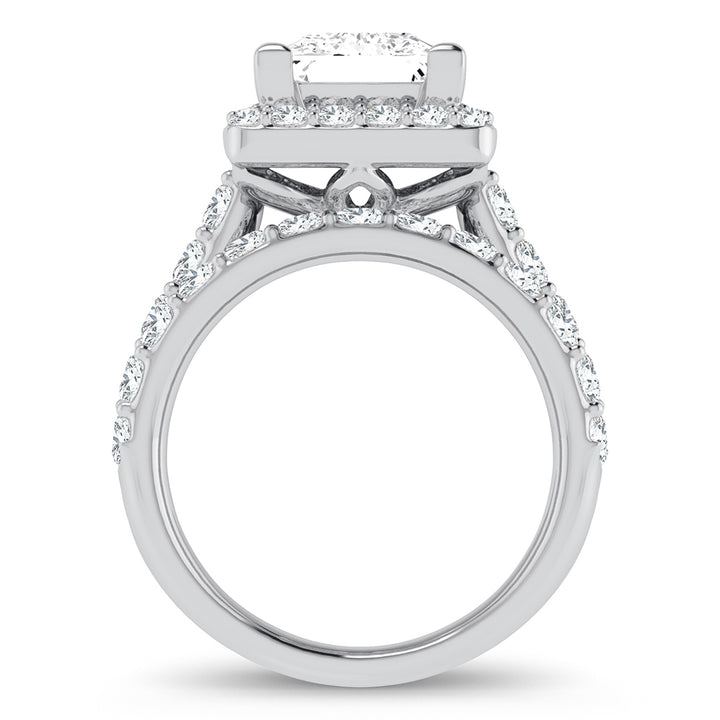 14K 5.00CT Certified Lab Grown Diamond Bridal Ring