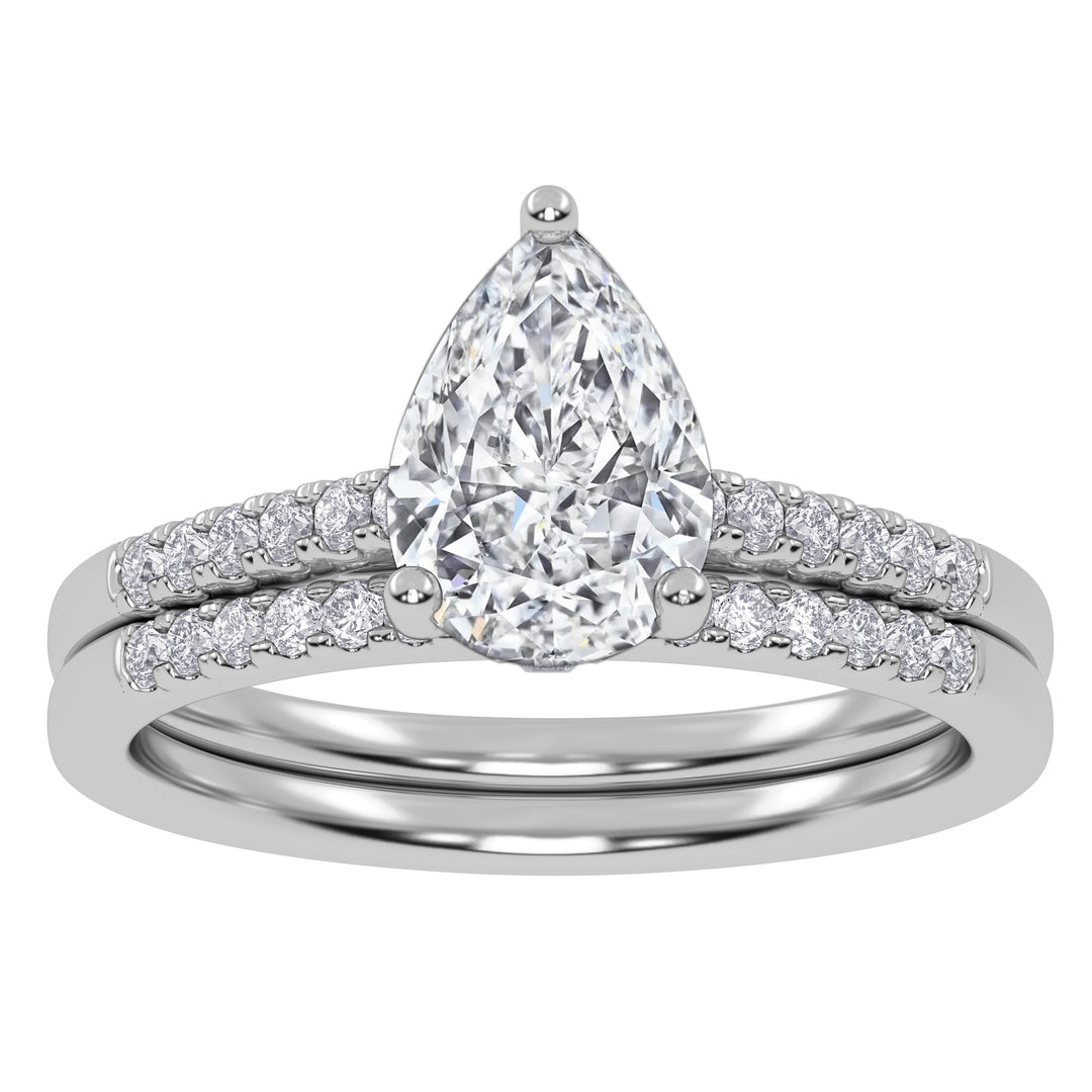 10K 1.28CT  Certified Lab-Grown Diamond Bridal Set