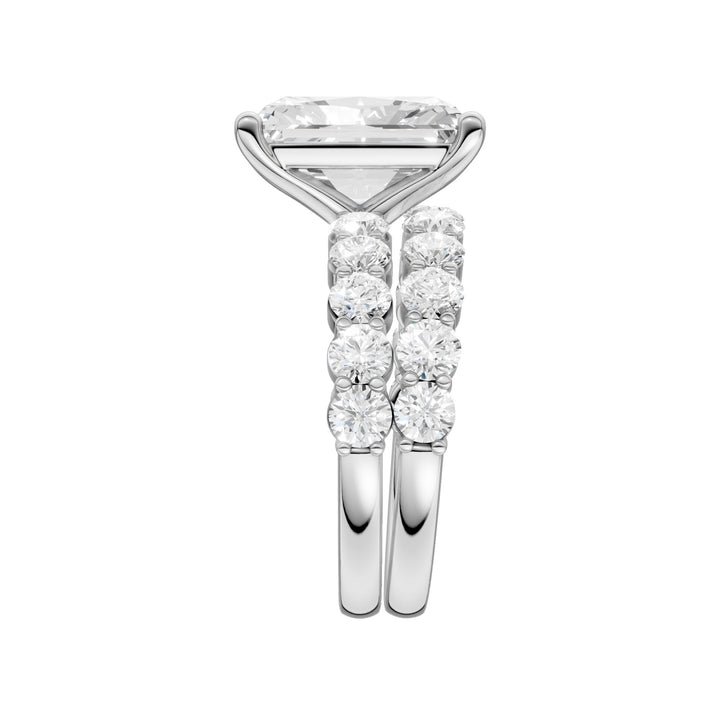 14K 4.00CT Certified Lab Grown Diamond Bridal Set