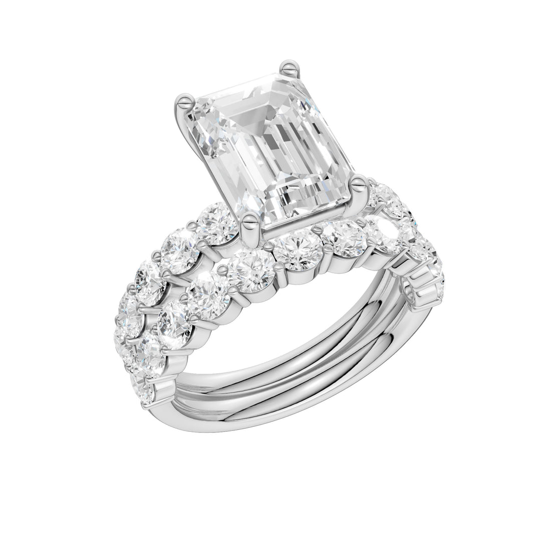 14K 6.00CT Certified Lab Grown Diamond Bridal Set