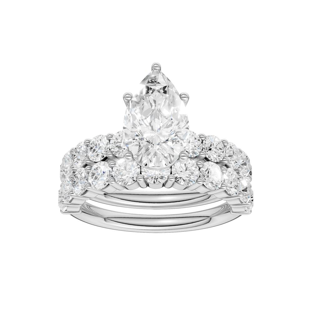 14K 4.00CT Diamond Bridal Set