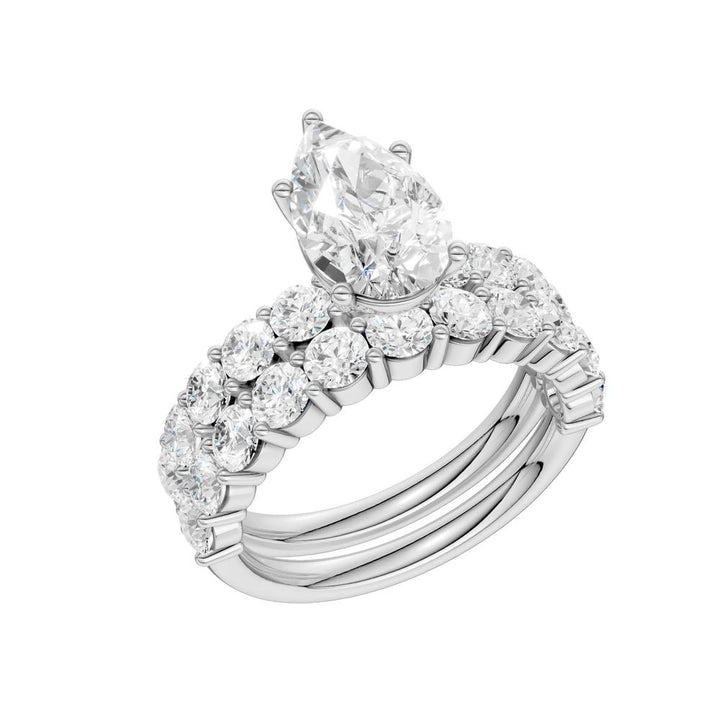 14K 4.00CT Diamond Bridal Set
