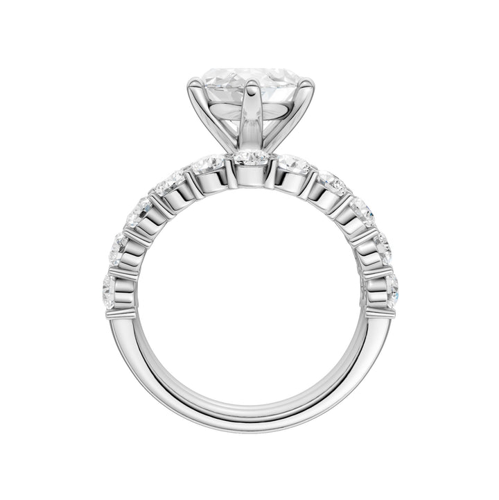 14K 6.00CT Certified Lab Grown Diamond Bridal Set