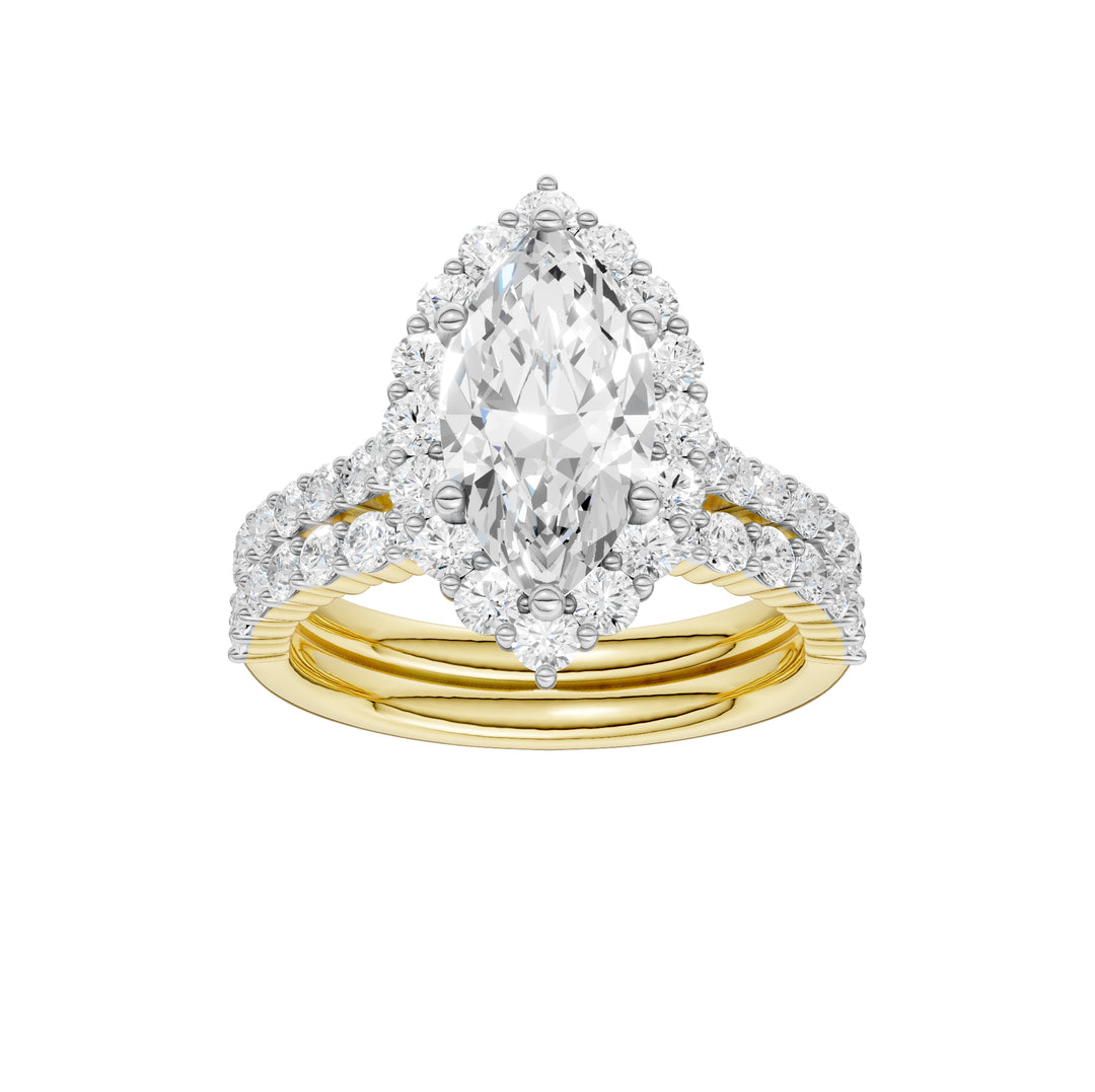 14K 3.00CT DIAMOND BRIDAL SET